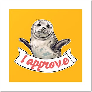 seal of approve Posters and Art